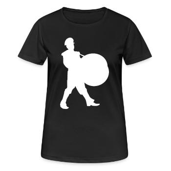 Silhouette du Héros de l’Écran - T-shirt respirant Femme - noir - Devant - AI Model Female 172 light (172cm)