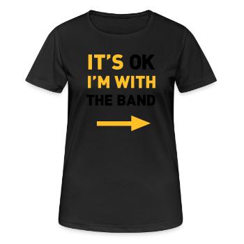 Im with the Band - Women's Breathable T-Shirt - black - Front - AI Model Female 172 light (172cm)