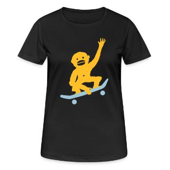 quelque chose de louche - T-shirt respirant Femme - noir - Devant - AI Model Female 172 light (172cm)