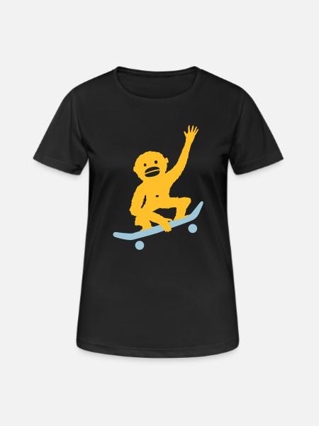 Monkey Tricks - Women's Breathable T-Shirt - black