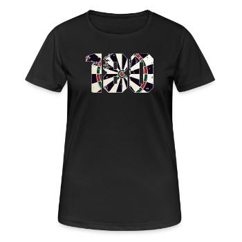 Fléchettes Fléchettes 180 Flèches Flèches Sports Gambling Vate - T-shirt respirant Femme - noir - Devant - AI Model Female 172 light (172cm)