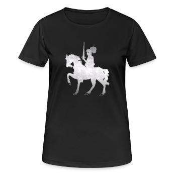 Chevaliers - T-shirt respirant Femme - noir - Devant - AI Model Female 172 light (172cm)