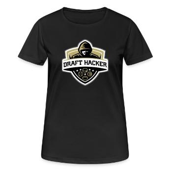 Draft hacker - Women's Breathable T-Shirt - black - Front - AI Model Female 172 light (172cm)