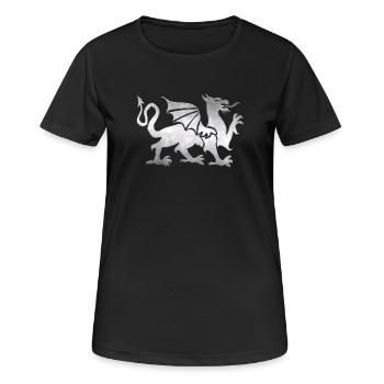 Des créatures fabuleuses - T-shirt respirant Femme - noir - Devant - AI Model Female 172 light (172cm)