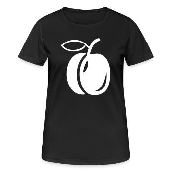 A plum - Women's Breathable T-Shirt - black - Front - AI Model Female 172 light (172cm)