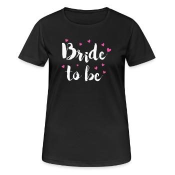 Bachelorette Party Bride Groom Wedding - Women's Breathable T-Shirt - black - Front - AI Model Female 172 light (172cm)