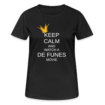 KEEP CALM - Women's Breathable T-Shirt - black - Front - AI Model Female 172 light (172cm)