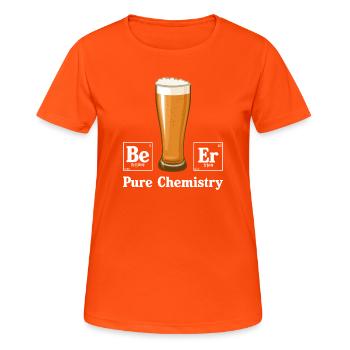 Pure Chemistry - Women's Breathable T-Shirt - neon orange - Front - AI Model Female 172 dark (172cm)