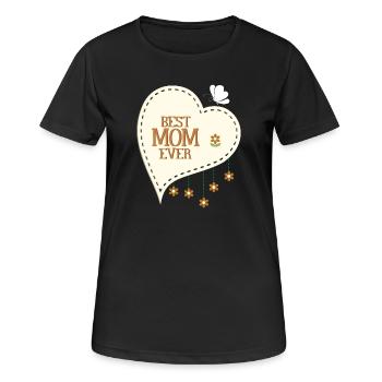 Beste Mutter aller Zeiten - Frauen T-Shirt atmungsaktiv - Schwarz - Vorne - AI Model Female 172 light (172cm)