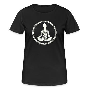 Yoga - Women's Breathable T-Shirt - black - Front - AI Model Female 172 light (172cm)