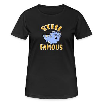 Triceratops - T-shirt respirant Femme - noir - Devant - AI Model Female 172 light (172cm)