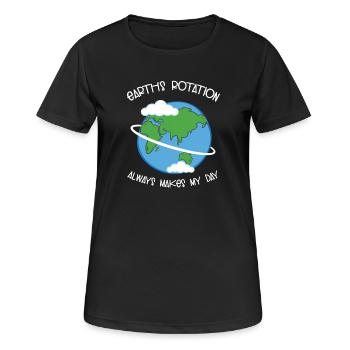 science - T-shirt respirant Femme - noir - Devant - AI Model Female 172 light (172cm)