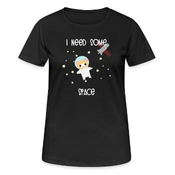 Chat scientifique - T-shirt respirant Femme - noir - Devant - AI Model Female 172 light (172cm)
