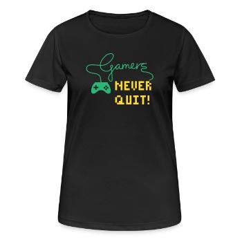 Gamer - Women's Breathable T-Shirt - black - Front - AI Model Female 172 light (172cm)