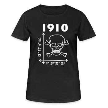 St. Pauli - Frauen T-Shirt atmungsaktiv - Schwarz - Vorne - AI Model Female 172 light (172cm)