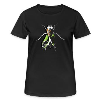 Fly Insects Fly Fly Symbol Vector - Women's Breathable T-Shirt - black - Front - AI Model Female 172 light (172cm)