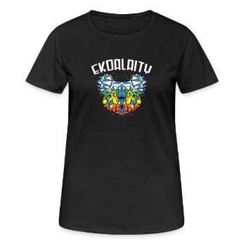Gay Pride - T-shirt respirant Femme - noir - Devant - AI Model Female 172 light (172cm)