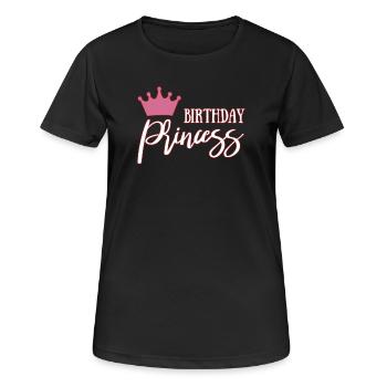 Happy Birthday - Frauen T-Shirt atmungsaktiv - Schwarz - Vorne - AI Model Female 172 light (172cm)