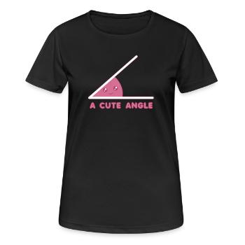 Mathe - Frauen T-Shirt atmungsaktiv - Schwarz - Vorne - AI Model Female 172 light (172cm)