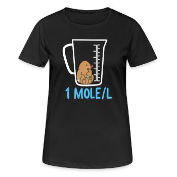 Science teaching - Women's Breathable T-Shirt - black - Front - AI Model Female 172 light (172cm)