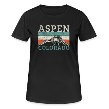 Colorado Aspen - Women's Breathable T-Shirt - black - Front - AI Model Female 172 light (172cm)