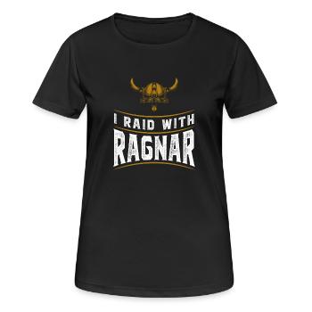 Ragnar Raid Motif - T-shirt respirant Femme - noir - Devant - AI Model Female 172 light (172cm)