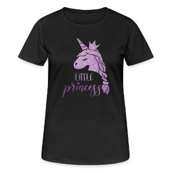 Princesse Licorne Étoilée Violette - T-shirt respirant Femme - noir - Devant - AI Model Female 172 light (172cm)