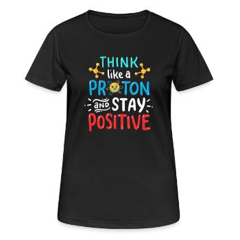 Étudiant chimiste chimiste - T-shirt respirant Femme - noir - Devant - AI Model Female 172 light (172cm)