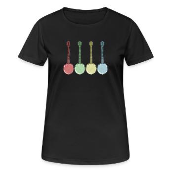 Banjo - T-shirt respirant Femme - noir - Devant - AI Model Female 172 light (172cm)