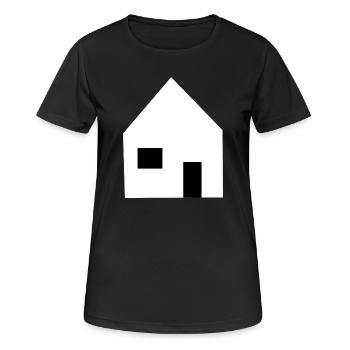 Home Houses Real Estate - Women's Breathable T-Shirt - black - Front - AI Model Female 172 light (172cm)