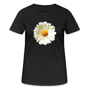 Daisies | Daisy flower power - Women's Breathable T-Shirt - black - Front - AI Model Female 172 light (172cm)