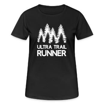 Ultra Trail Runner - T-shirt respirant Femme - noir - Devant - AI Model Female 172 light (172cm)