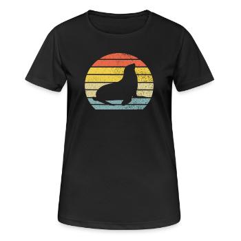 Seal seal seal - Women's Breathable T-Shirt - black - Front - AI Model Female 172 light (172cm)