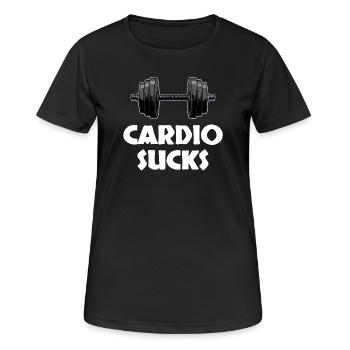 Weight training bodybuilders weight lifting muscles - Women's Breathable T-Shirt - black - Front - AI Model Female 172 light (172cm)