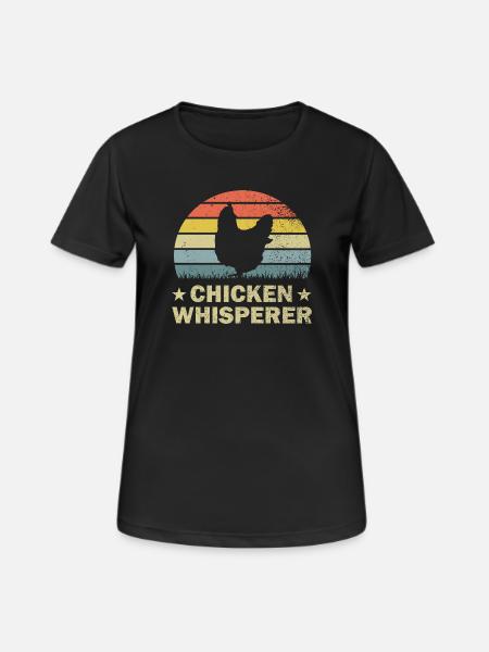 Chicken chickens - Women's Breathable T-Shirt - black