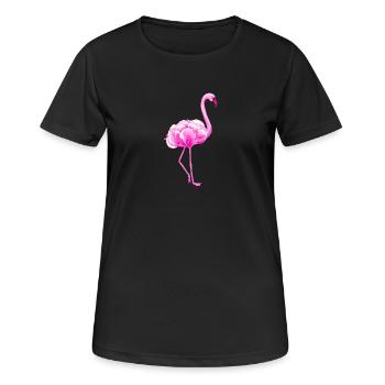 Flamingo - T-shirt respirant Femme - noir - Devant - AI Model Female 172 light (172cm)