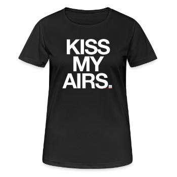 Kiss My Airs - Roi de la tombola - T-shirt respirant Femme - noir - Devant - AI Model Female 172 light (172cm)