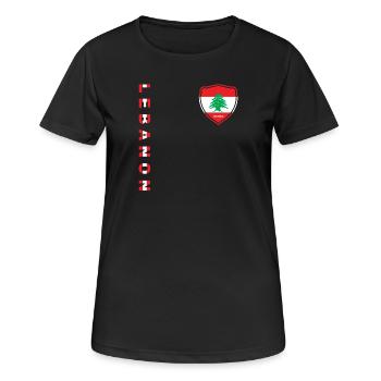 Lebanon Beirut Lebanese Lebanese Lebanese LBN - Women's Breathable T-Shirt - black - Front - AI Model Female 172 light (172cm)