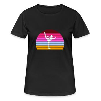 Figure skating figure skater - Women's Breathable T-Shirt - black - Front - AI Model Female 172 light (172cm)