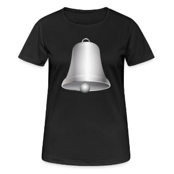 grande cloche d'église ou cloches argentées - T-shirt respirant Femme - noir - Devant - AI Model Female 172 light (172cm)