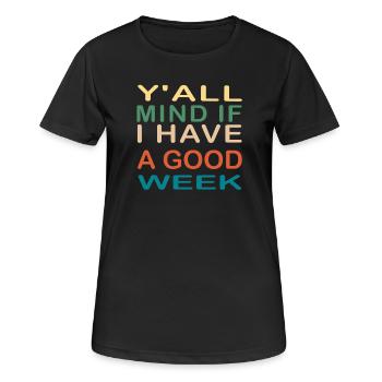 Motivierendes Schlagwort Typografie Design - Frauen T-Shirt atmungsaktiv - Schwarz - Vorne - AI Model Female 172 light (172cm)