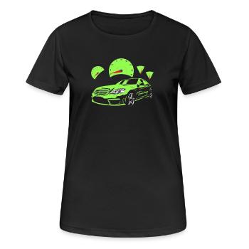 Car Tuning Speedomètre Auto Automobile Raser PS Rally - T-shirt respirant Femme - noir - Devant - AI Model Female 172 light (172cm)