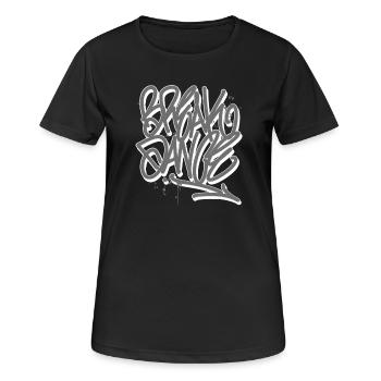 Breakdance Graffiti - Women's Breathable T-Shirt - black - Front - AI Model Female 172 light (172cm)