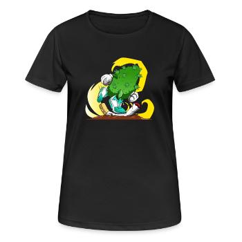 Smoke weed, not cigarettes - Women's Breathable T-Shirt - black - Front - AI Model Female 172 light (172cm)