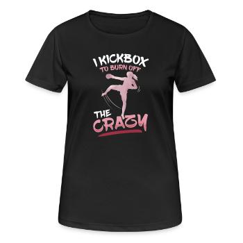 Kickboxen Kickboxer - Frauen T-Shirt atmungsaktiv - Schwarz - Vorne - AI Model Female 172 light (172cm)