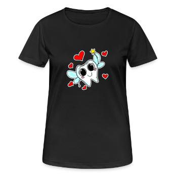 La magie des dents de la fée des dents - T-shirt respirant Femme - noir - Devant - AI Model Female 172 light (172cm)