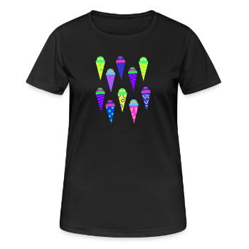 School bag sugar bag Kita preschool start of school - Women's Breathable T-Shirt - black - Front - AI Model Female 172 light (172cm)