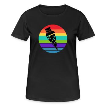 School bag sugar bag School start school start - Women's Breathable T-Shirt - black - Front - AI Model Female 172 light (172cm)