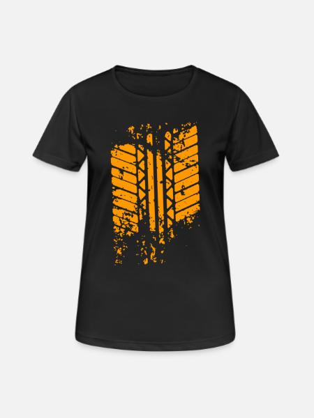 tire trace - Women's Breathable T-Shirt - black