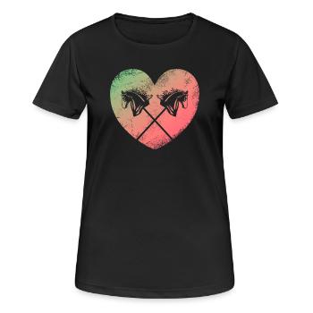 Hobby Horse - T-shirt respirant Femme - noir - Devant - AI Model Female 172 light (172cm)